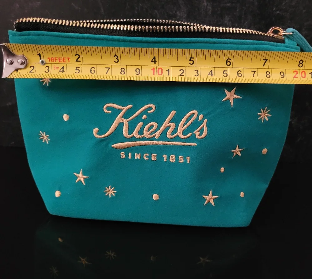 Kiehl's Limited Edition Green Makeup Bag.